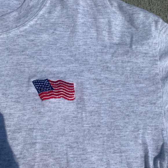 AMERICAN FLAG EMBROIDERED TEE - Picture 2 of 4